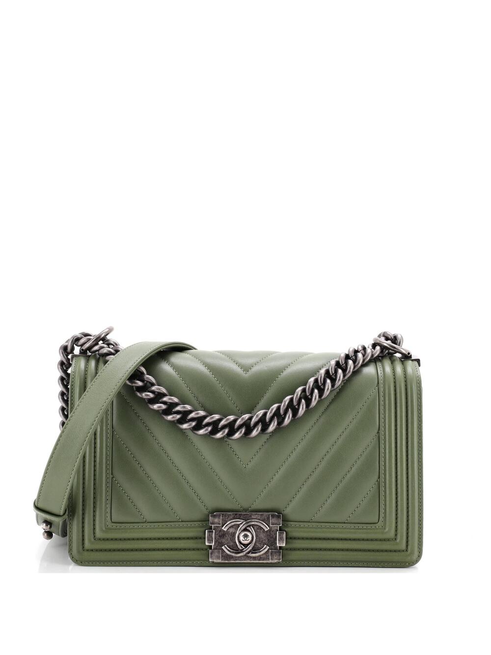 Chanel Boy Flap Bag Chevron Calfskin #350824C43B
